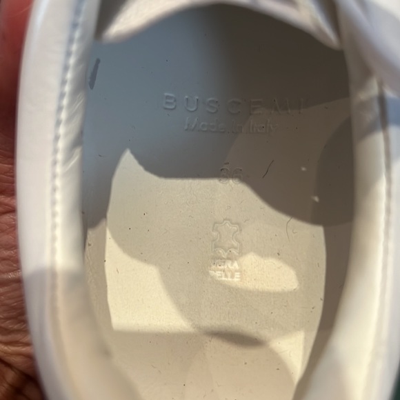 Buscemi white leather lock sneaker - Picture 2 of 12